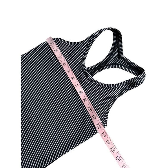 Lululemon Cool Racerback Parallel Stripe Black Size 4 - Picture 9 of 9